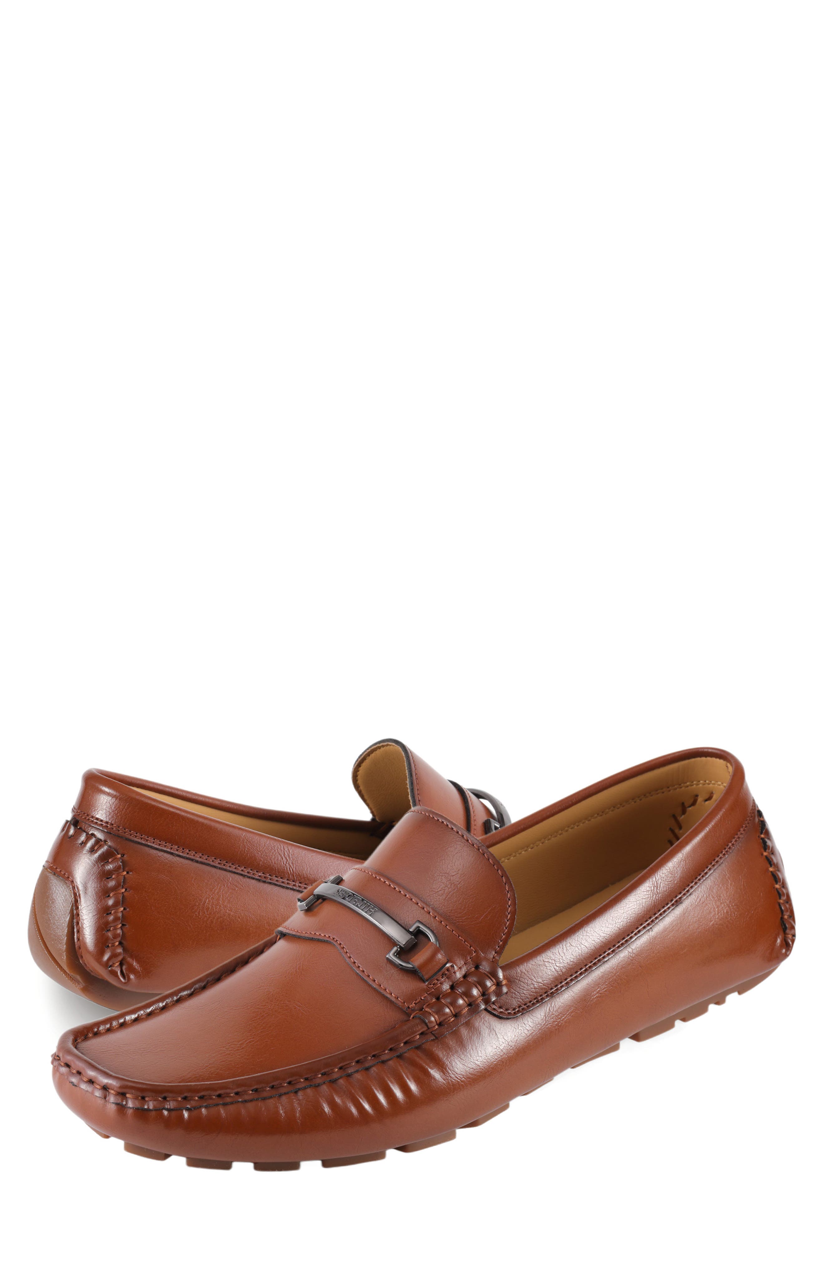 Adlan Faux Leather Driver, Alternate, color, MEDIUM BROWN