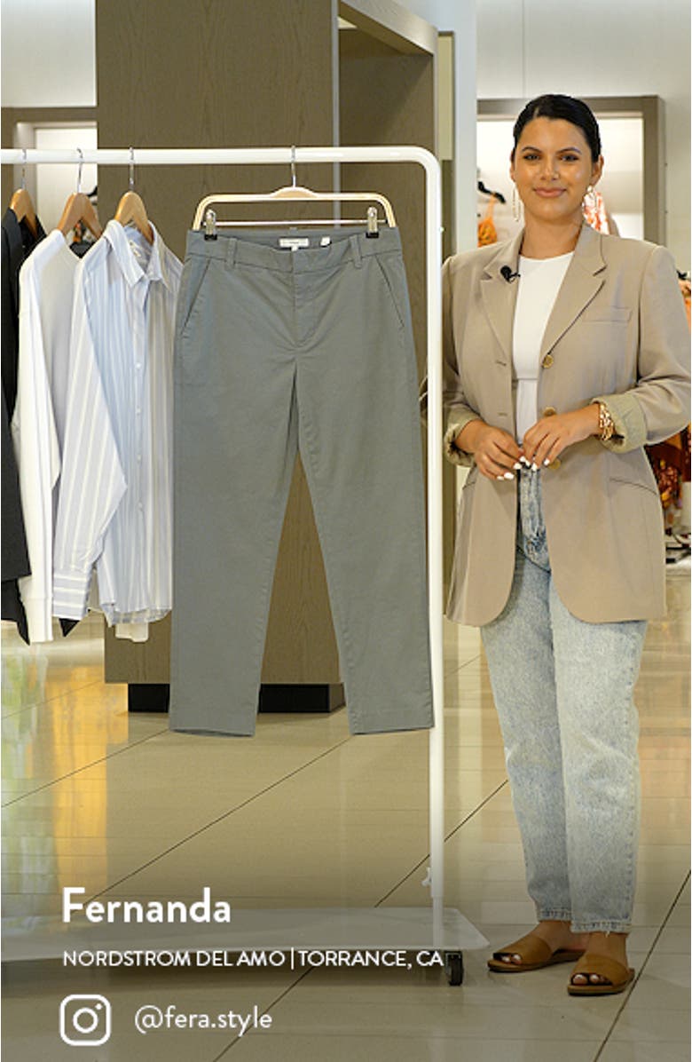 Crop Stretch Cotton Chinos, sales video thumbnail