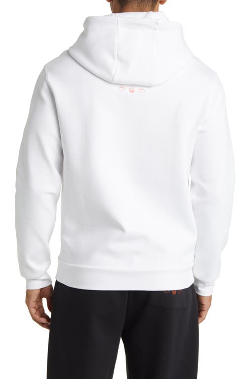 Shop Hugo Boss Boss X Nfl Touchback Graphic Hoodie In Chicago Bears White