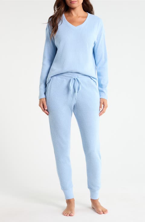 Waffle V-Neck Pajamas