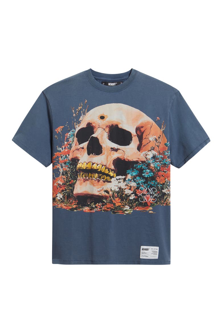 Bloom Relic Oversize Cotton Graphic T-Shirt, Alternate, color, NAVY