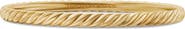 David Yurman Sculpted Cable Bangle Bracelet in 18K Yellow Gold, 4.6mm