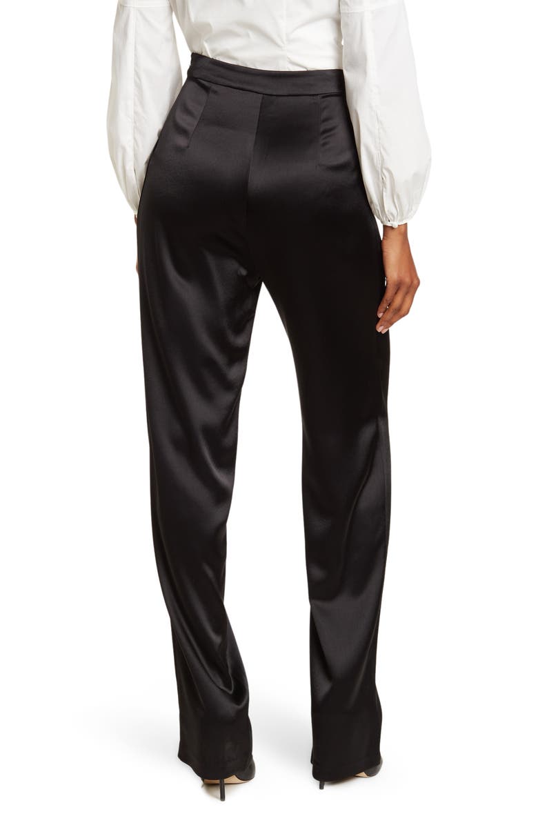 Cinq à Sept Alexi Satin Pants, Alternate, color,