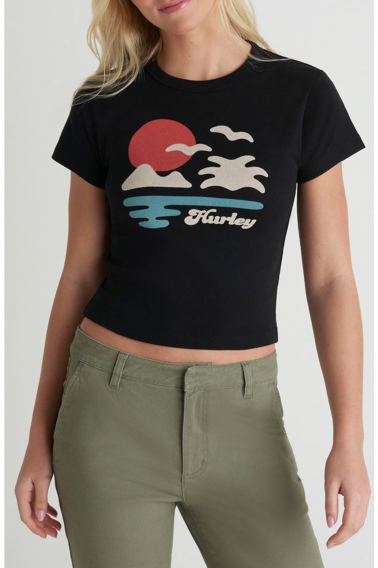 El Dorado Baby Tee, Main, color, BLACK