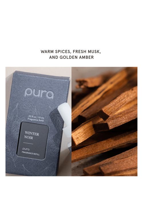 Pura 2-pack Diffuser Fragrance Refills In Winter Noir