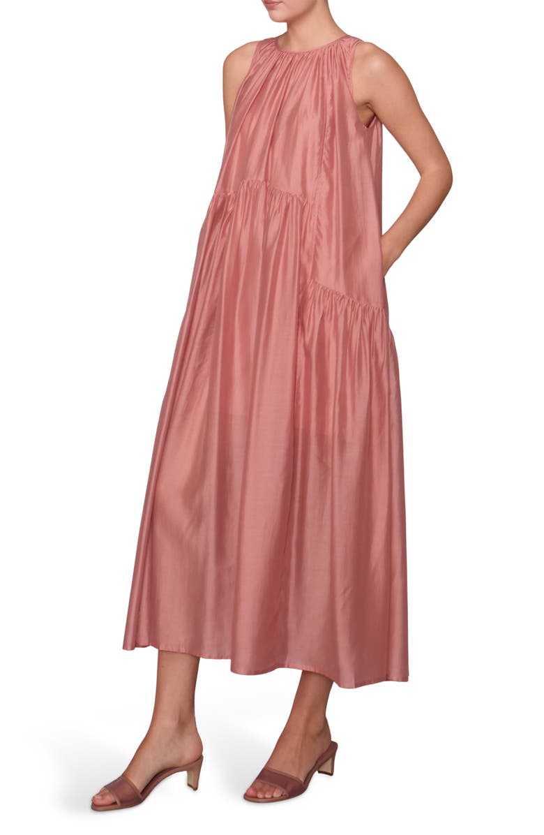 MELLODAY Pocket Tent Dress, Alternate, color, Dusty Rose