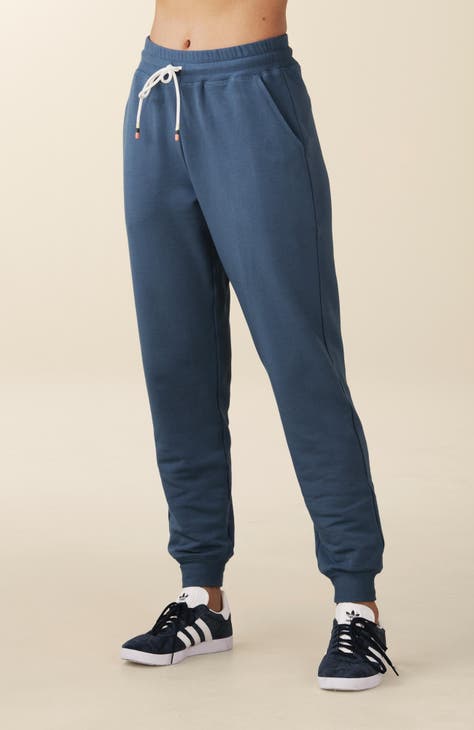 Umgee USA Soft n Comfort Fleece Jogger Pants with Drawstring in Sand for Women