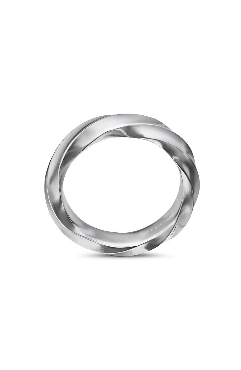 David Yurman Cable Edge<sup>™</sup> Band Ring in Recycled Sterling Silver, Alternate, color, 