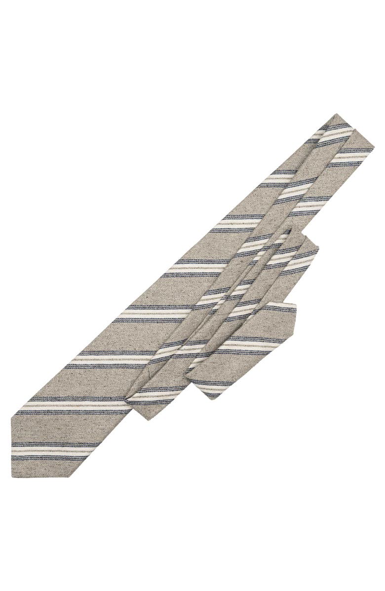 Elizabetta Frascati - Extra Long Silk Jacquard Tie for Men, Alternate, color, Sand