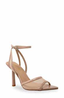 CHASE AND CHLOE Mesh Ankle Strap Sandal