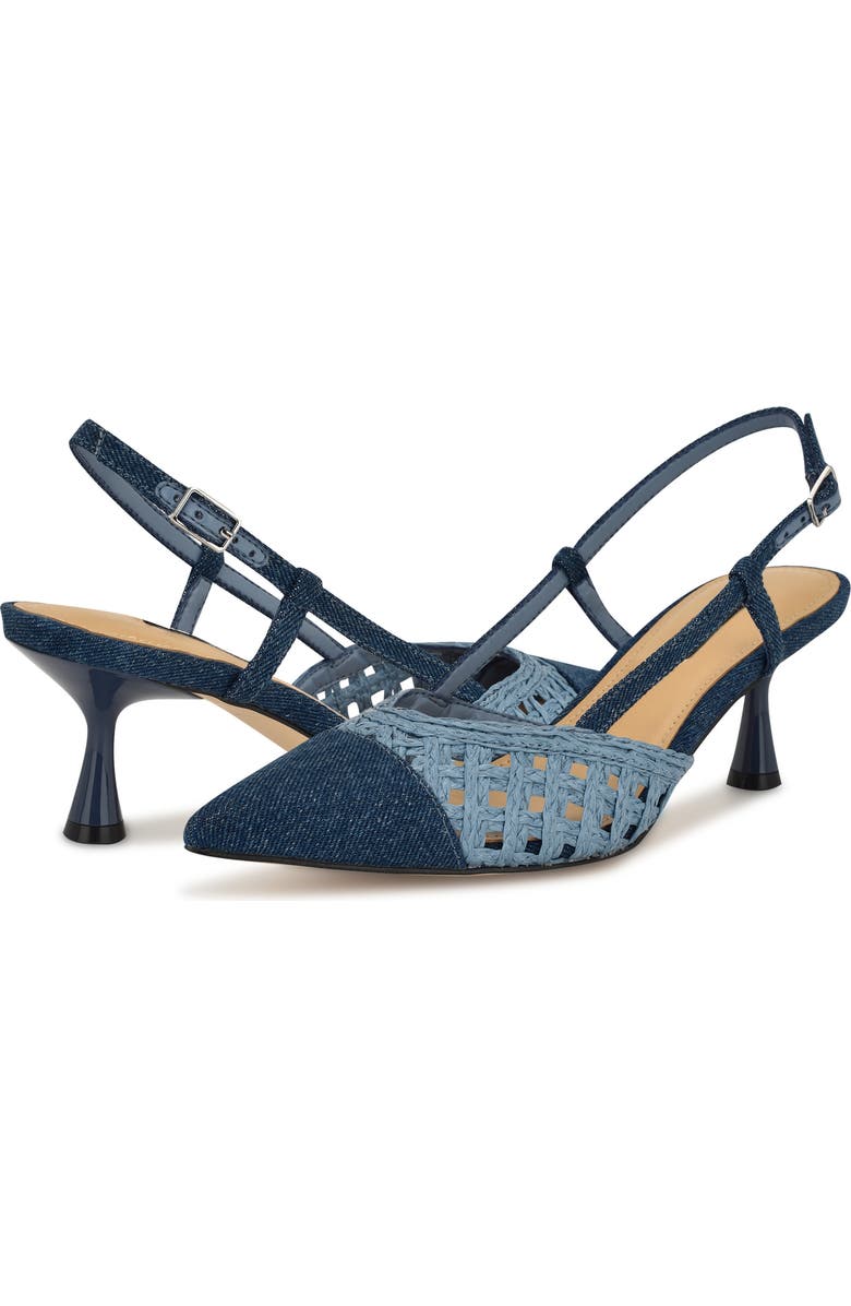 Nine West Railen Pointed Toe Slingback Pump, Alternate, color,