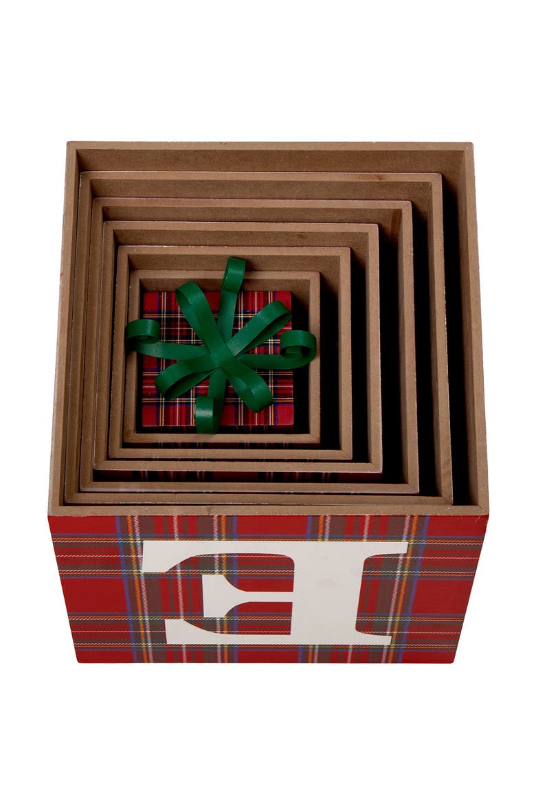 42"H Wooden BELIEVE Double-edge Porch Decor, Alternate, color, Red
