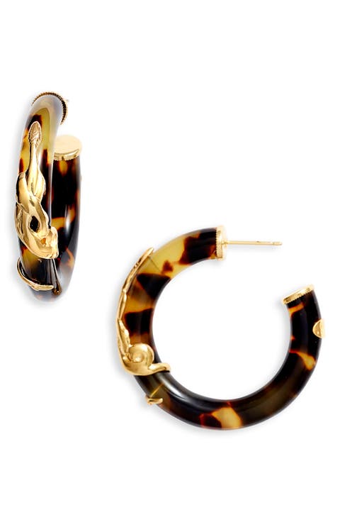 Small Cobra Hoop Earrings