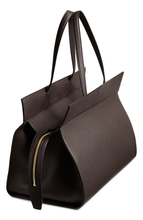 Khaite Crosby Two-handle Zip-closure Shoulder Bag In Brown