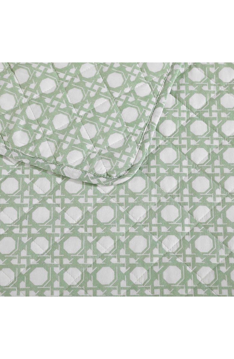 Tommy Bahama Diamond Isle Cotton Quilt & Sham Set, Alternate, color, Lt-Pastel Green