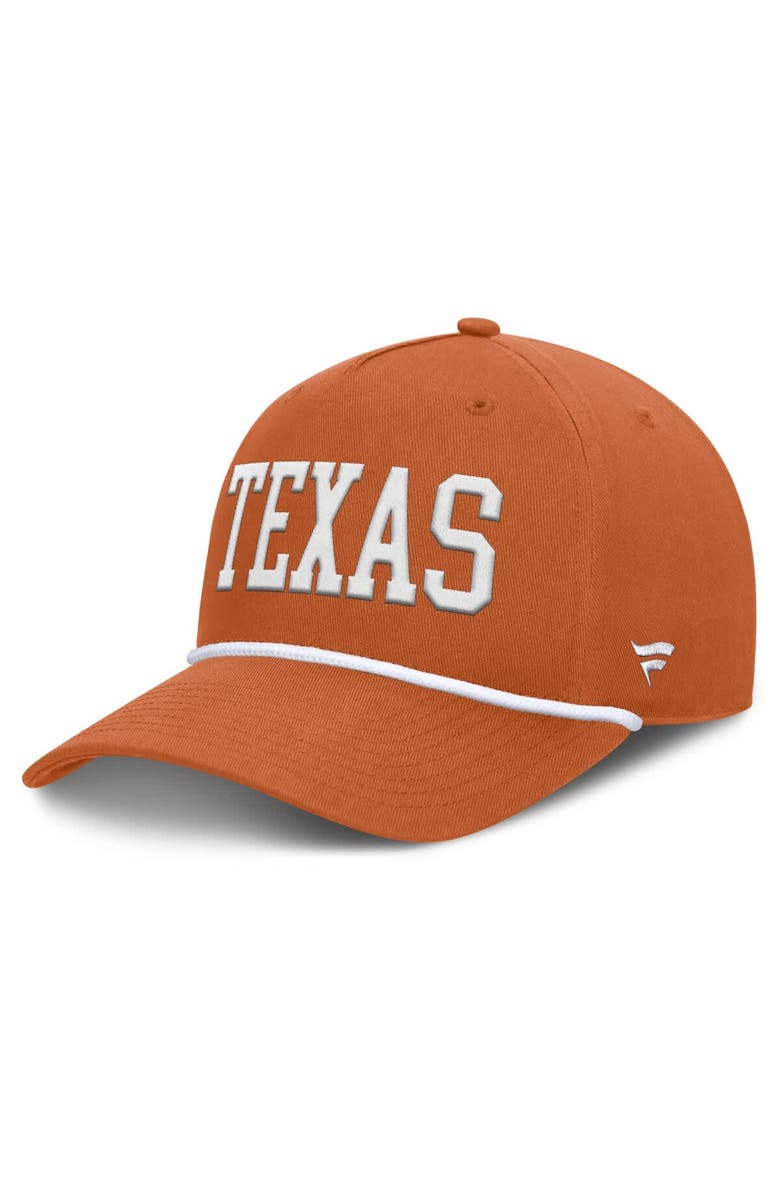 FANATICS Men's Fanatics Texas Orange Texas Longhorns Foul Ball Rope Adjustable Hat, Main, color, 