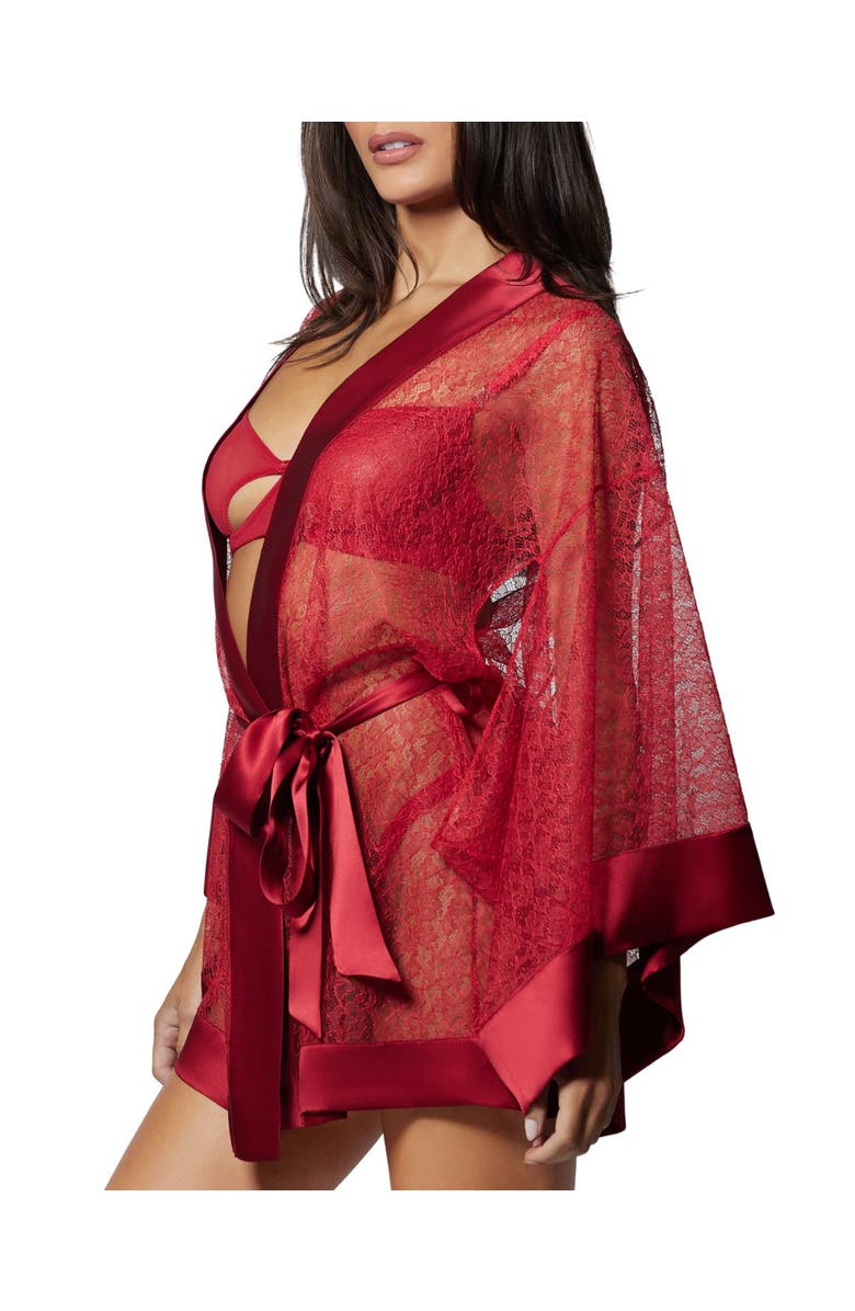 Kiki de Montparnasse Petite Fleur Kimono, Alternate, color, Red