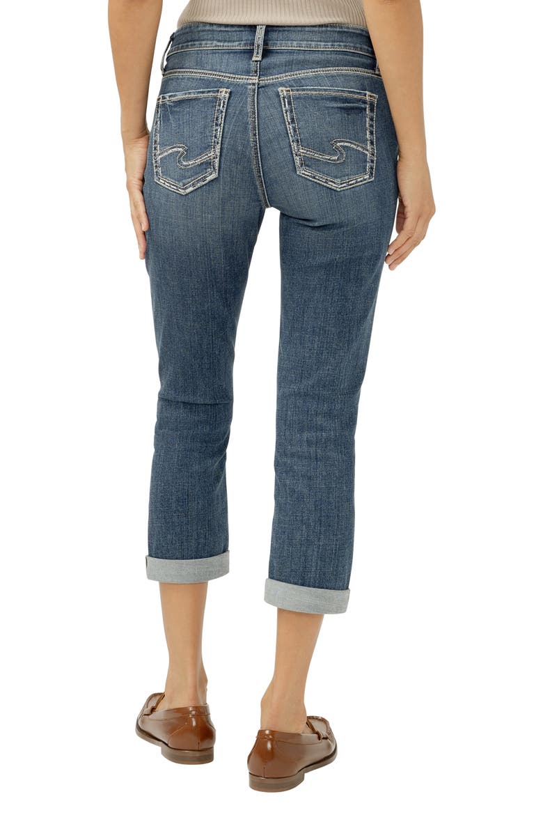 Elyse Curvy Mid Rise Capri Jeans, Alternate, color, BEVERLY