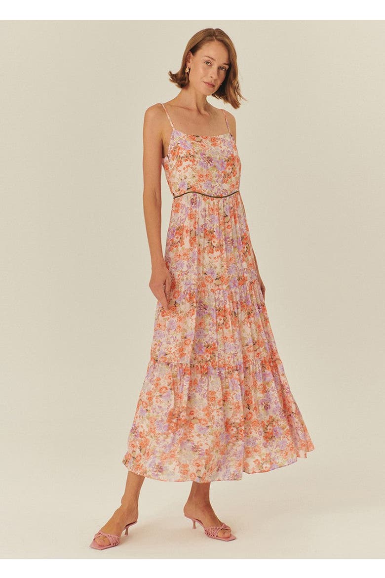 Paris Midi Dress, Alternate, color, MULTI COLOR