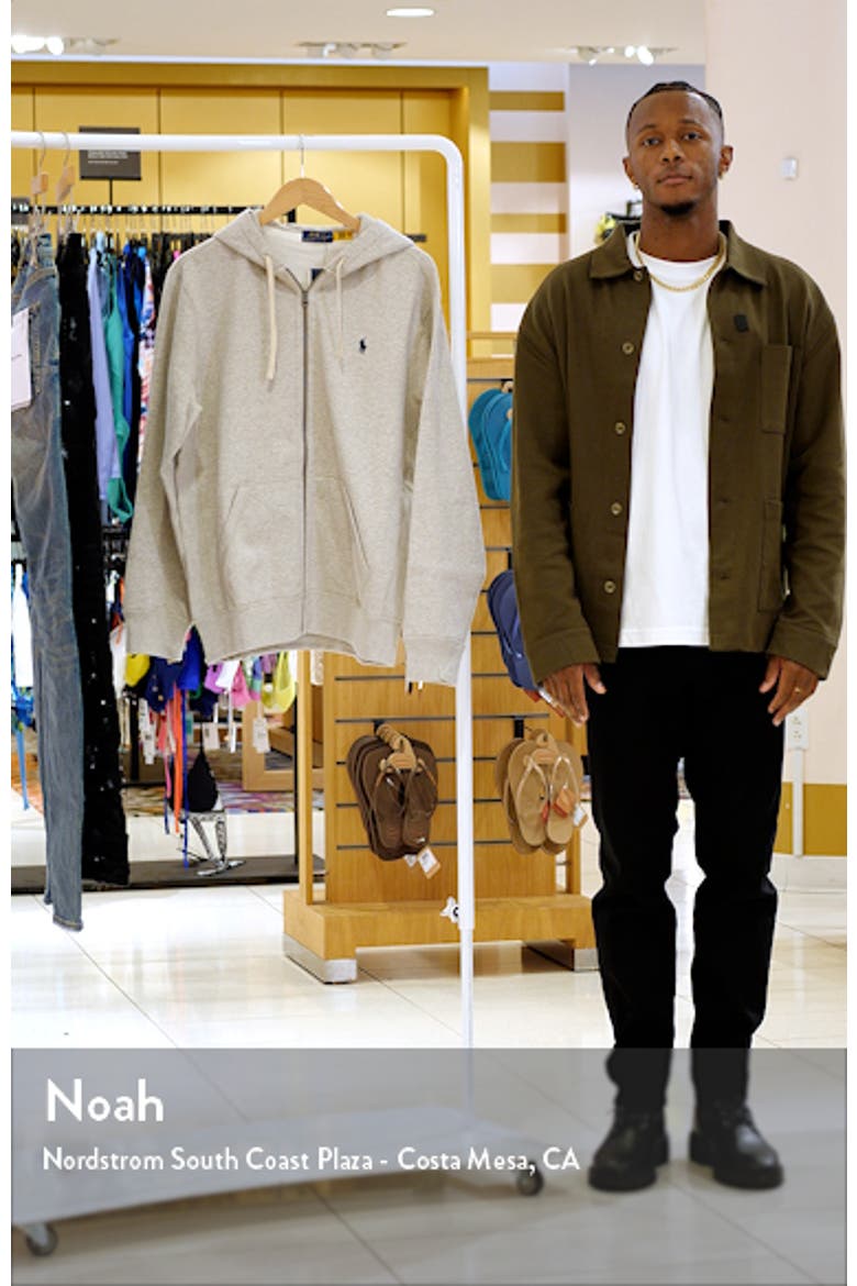 Cotton Blend Fleece Zip Front Hoodie video