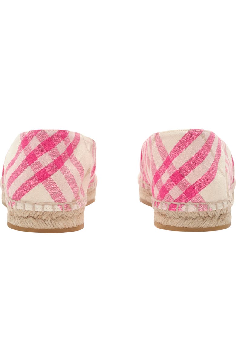 Burberry Check Mews Espadrilles, Alternate, color, Aubergine Purple