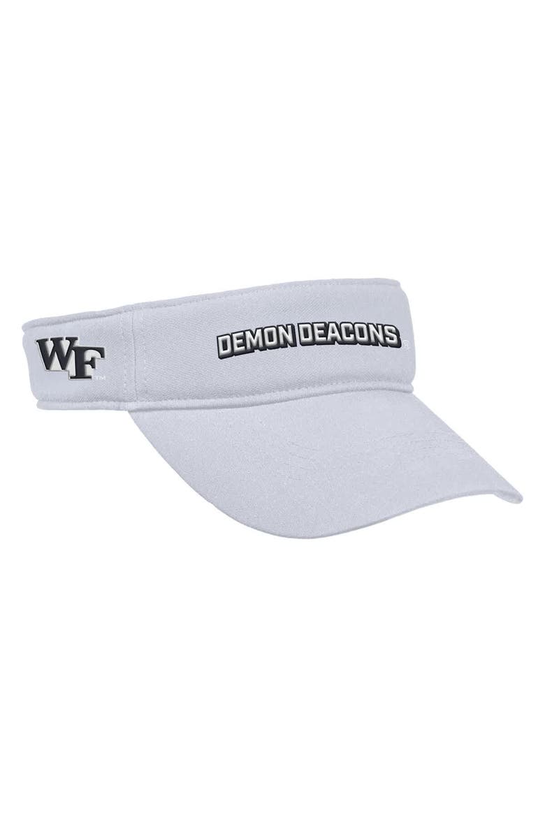 Men's Nike White Wake Forest Demon Deacons 2025 On-Field Ace Performance Adjustable Visor, Alternate, color, White