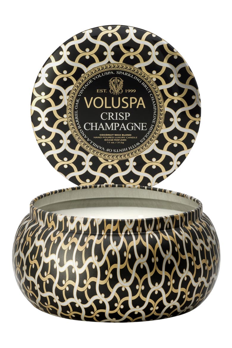 Maison Noir Crisp Champagne Maison Metallo Two-Wick Candle, Alternate, color, NO COLOR