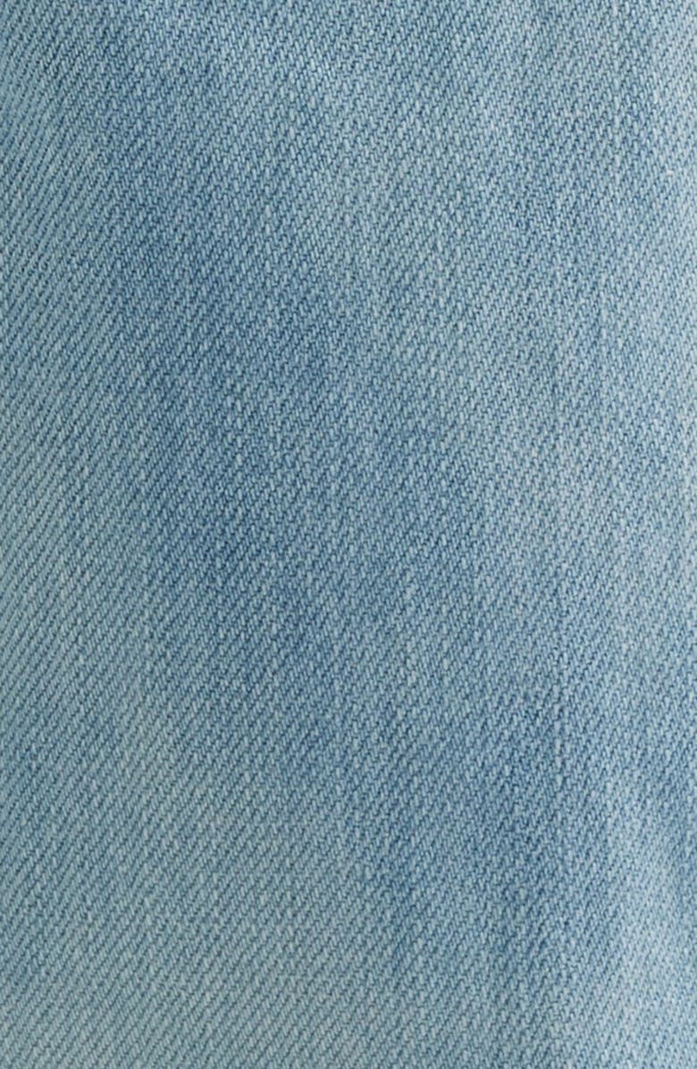 LEVEL 7 Five Pocket Distressed Slim Straight Leg Jeans, Alternate, color, Heavly