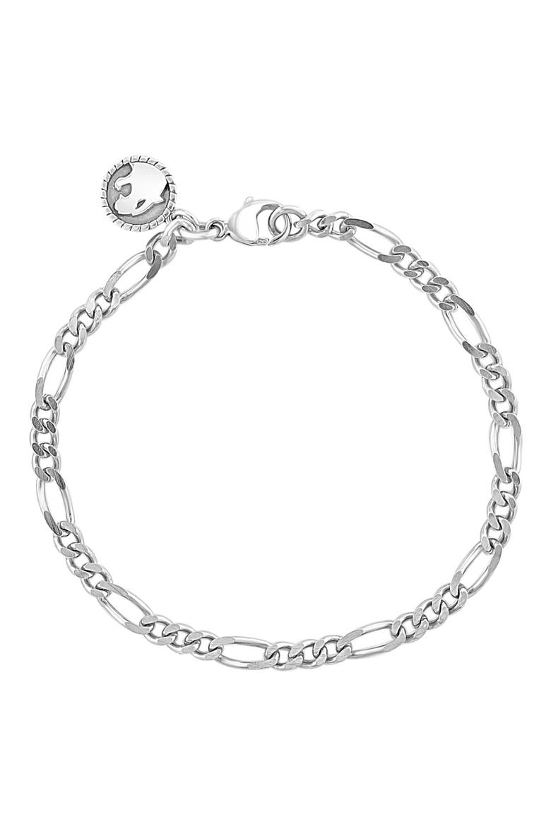 Men's Sterling Silver Bracelet, Main, color, SILVER