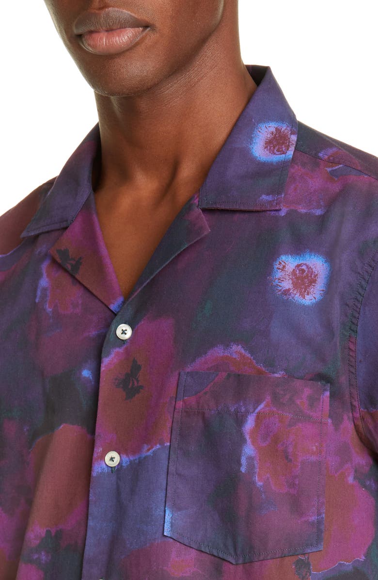 PRESIDENT's Rangi P's Short Sleeve Button-Up Camp Shirt, Alternate, color, 