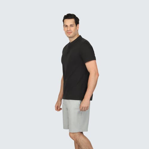 Vustra Short Sleeve Henley In Black