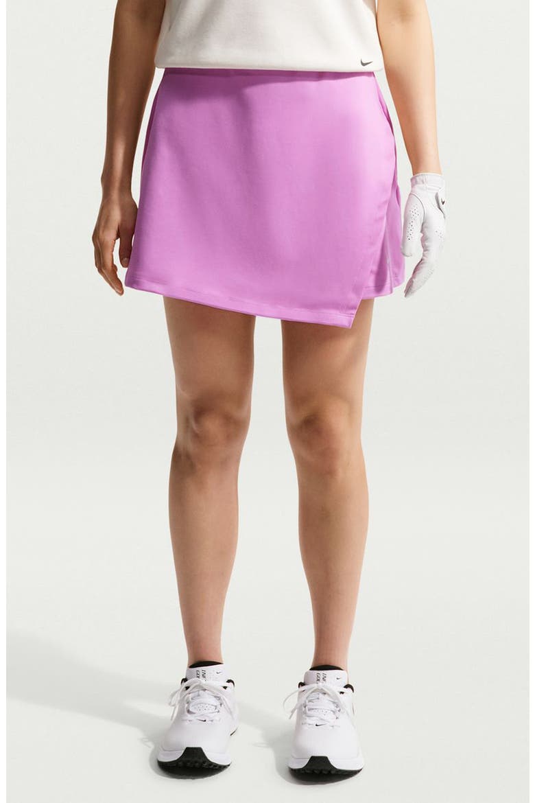 Dri-FIT Golf Skirt, Main, color, LIGHT MAGENTA/BLACK