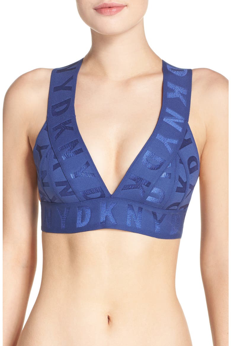 Logo Bralette, Main, color, PILOT BLUE