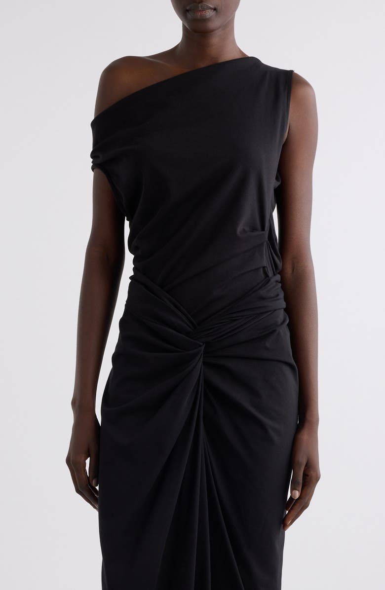 Dries Van Noten Asymmetric Sleeveless Cotton Knit Top, Main, color,