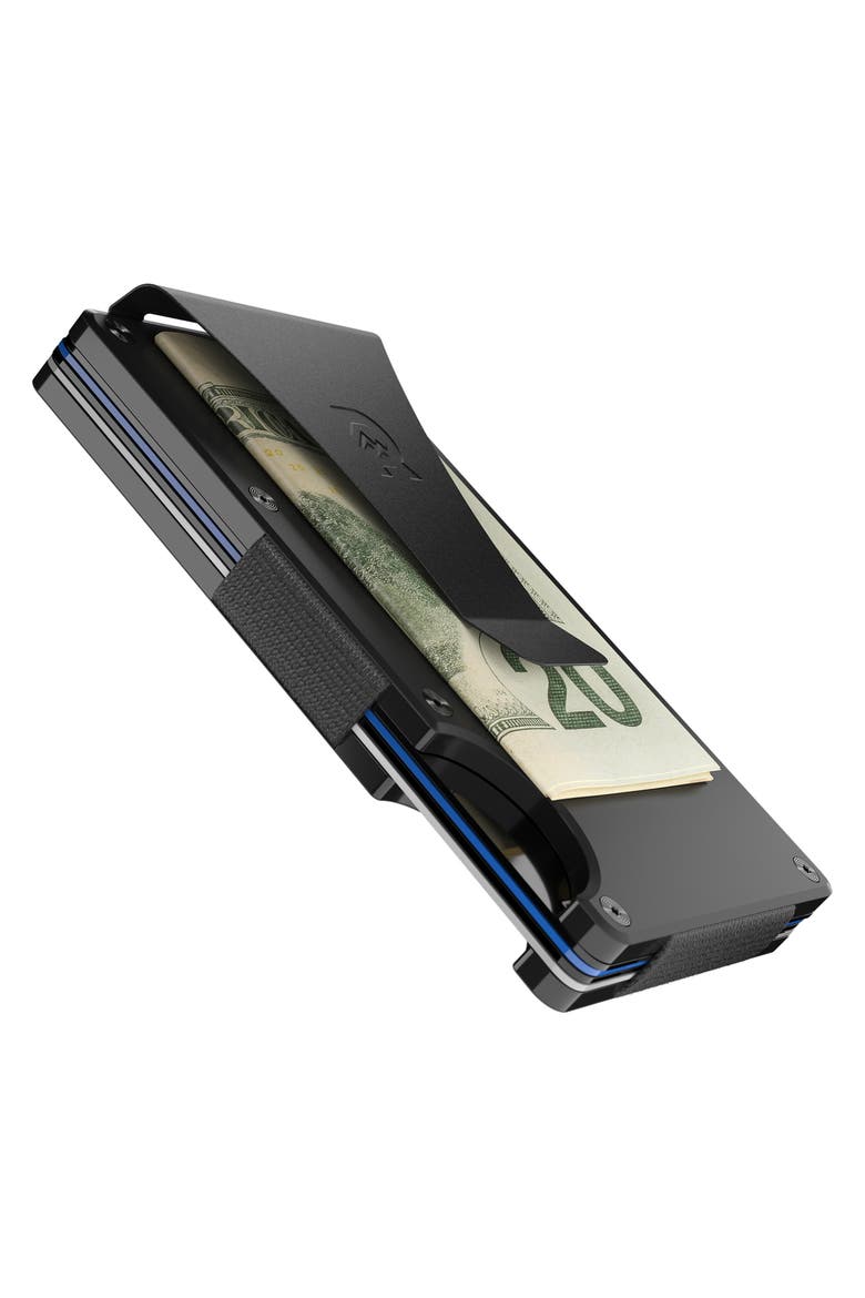Titanium Money Clip Card Case, Alternate, color, BLACK/ TITANIUM