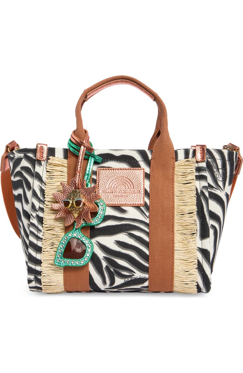 Kurt Geiger London Small Southbank Canvas Shopper, Main, color, Charcoal