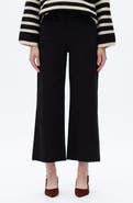 Bayeas Seamed High Waist Raw Hem Crop Wide Leg Jeans