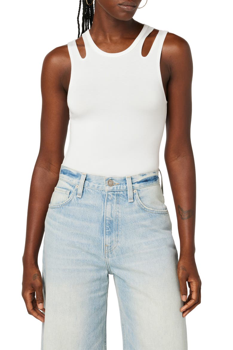 Cutout Tank Bodysuit, Main, color, IVORY