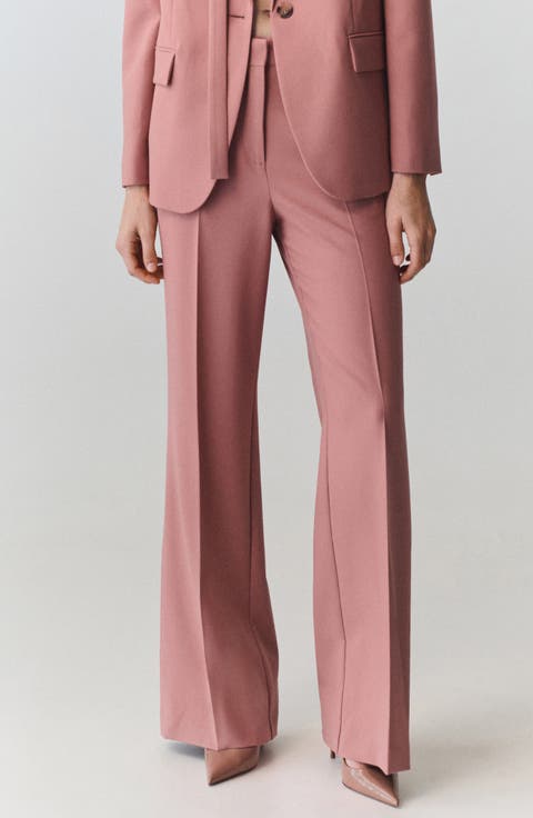 Straight Fit Suit Pants
