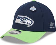 New Era Men's New Era  College Navy/Neon Green Seattle Seahawks 2026 NFL Draft 39THIRTY M-Crown Flex Hat