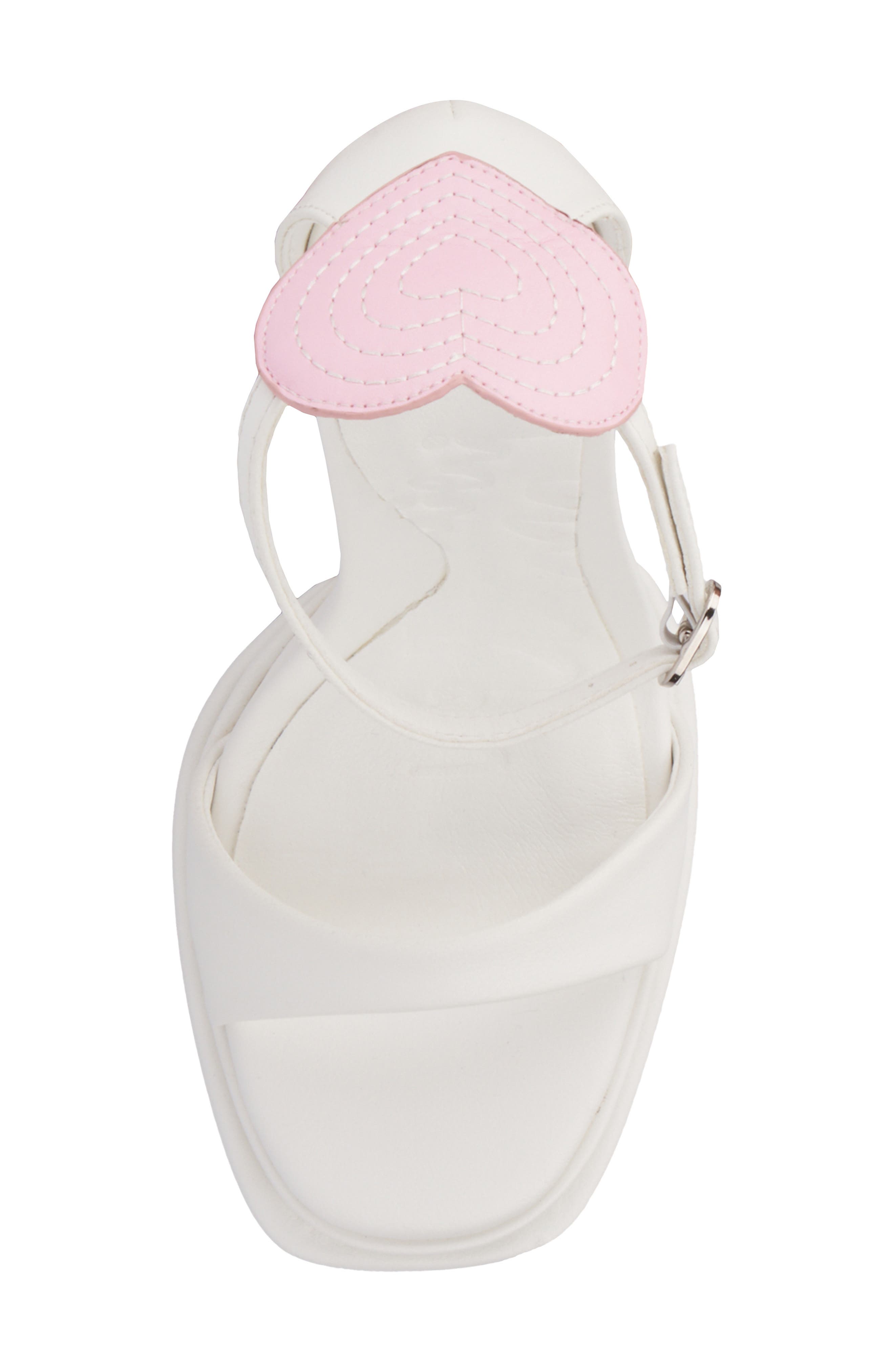 Amour Platform Sandal, Alternate, color, WHITE