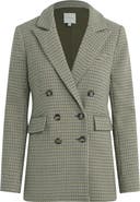 Favorite Daughter The Phoebe Houndstooth Double Breasted Blazer