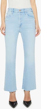 MOTHER Lil Hustler Frayed Ankle Jeans
