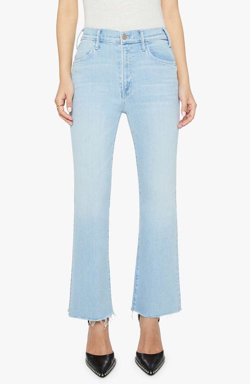 Mother The Hustler Frayed Ankle Jeans In Blue