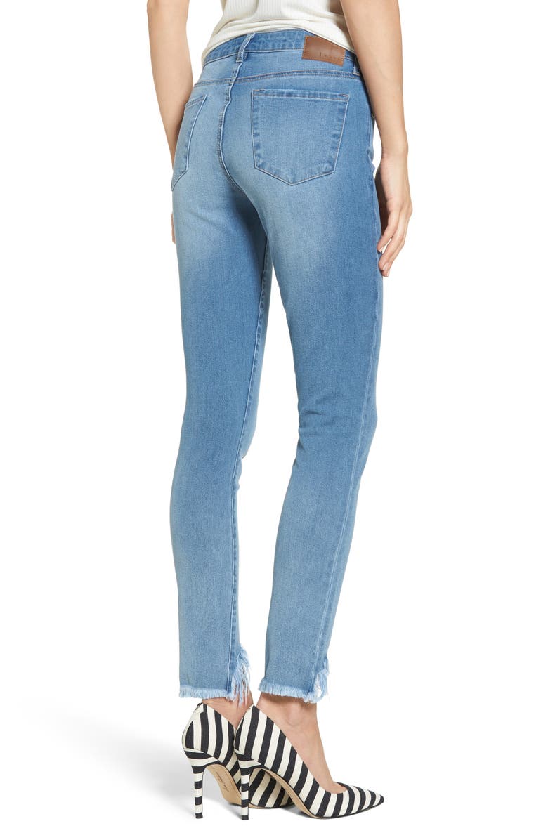 Leith Fray Step Hem Skinny Jeans, Alternate, color,