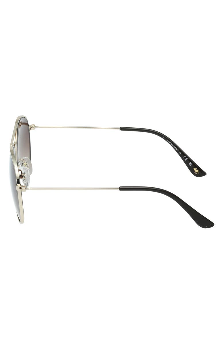 abercrombie kids Kids' Pilot Sunglasses, Alternate, color, Gold / Gradient Brown