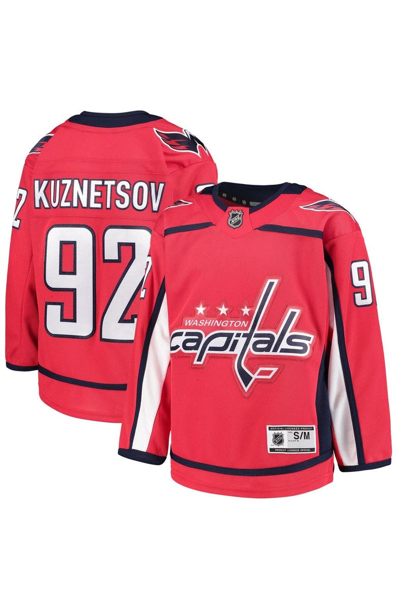 Outerstuff Youth Evgeny Kuznetsov Red Washington Capitals Home Premier Player Jersey, Main, color, Red