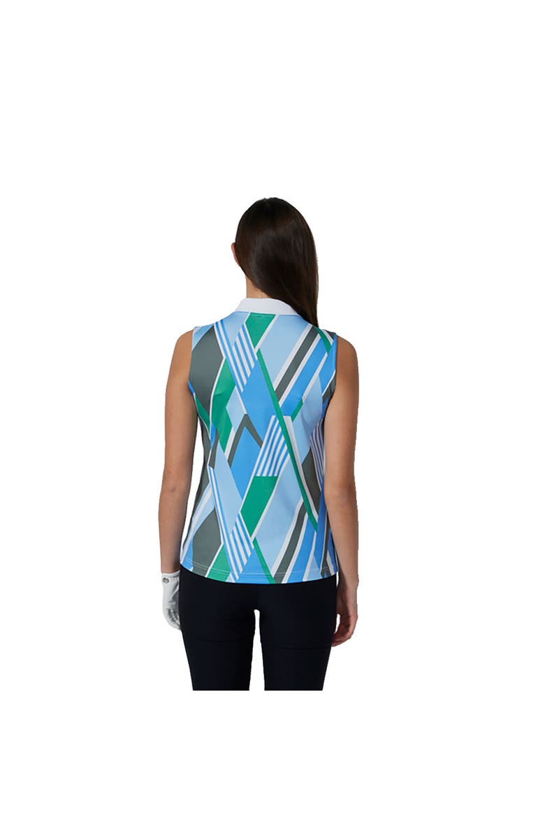Daily Sports Fusion Womens Sleeveless Golf Polo, Alternate, color, Stripe Fusion