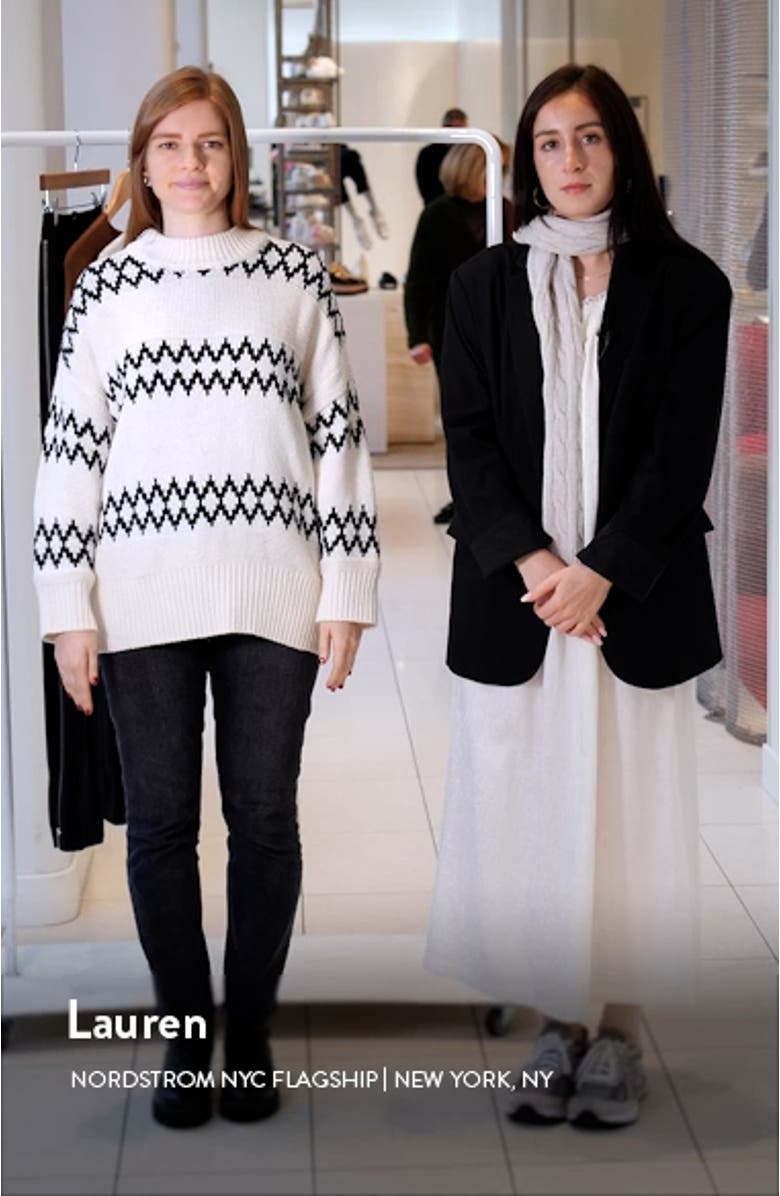 Ivy Wool Blend Fair Isle Sweater, sales video thumbnail