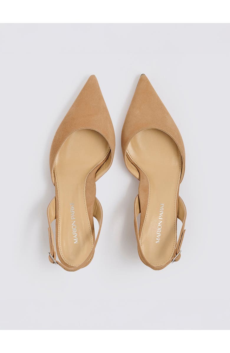 MARION PARKE Classic Slingback 45 Suede, Alternate, color,